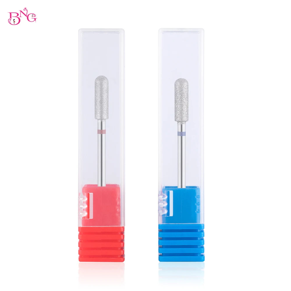 2er-Set Diamant-Fräserbits – Flammenform für Nagelhaut & Gellack (3/32", Profi-Qualität)