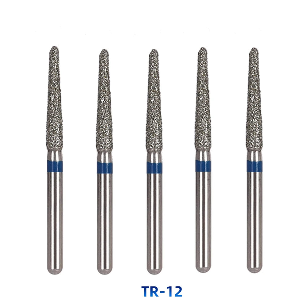 AZDENT Dental Diamantbohrer – 5 Stück, FG 1.6 mm, Medium für Turbine/High-Speed-Handstück