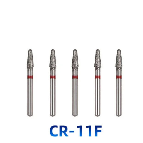 AZDENT Dental Diamantbohrer – 5 Stück, FG 1.6 mm, Medium für Turbine/High-Speed-Handstück 2