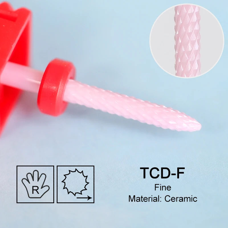 Keramik Fräser Rosa – Einzelstück, Verschiedene Formen für E-Feile & Maniküre