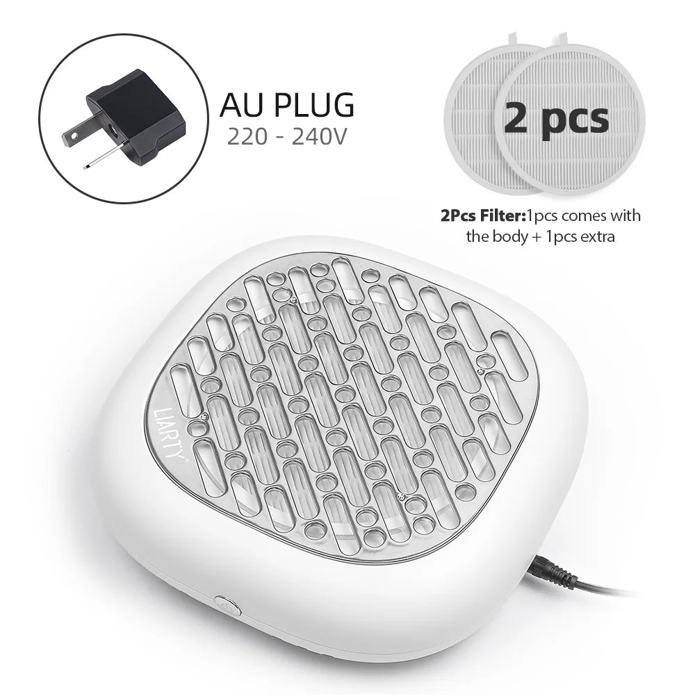 130W Turbo Nagelstaubabsaugung mit 2 Filtern – Bürstenloser Profi Nail Dust Collector für Maniküre & Pediküre