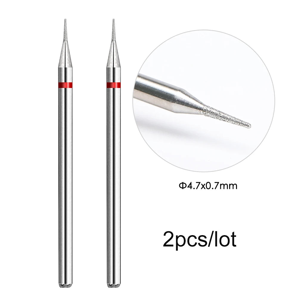 MOWOT Diamant-Fräser – 2er-Set für elektrische Nagelfräser, für Maniküre & Nagelhautpflege
