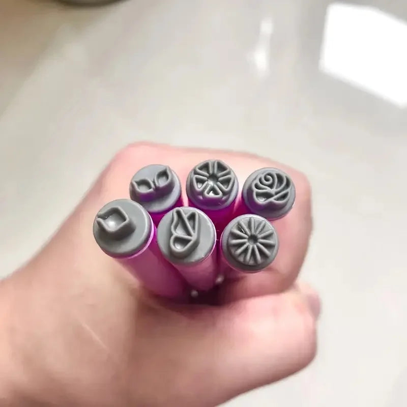 4/6/10er-Set Nailart-Stempelstifte – Blumen- & Schmetterlingsmotive für kreative Designs