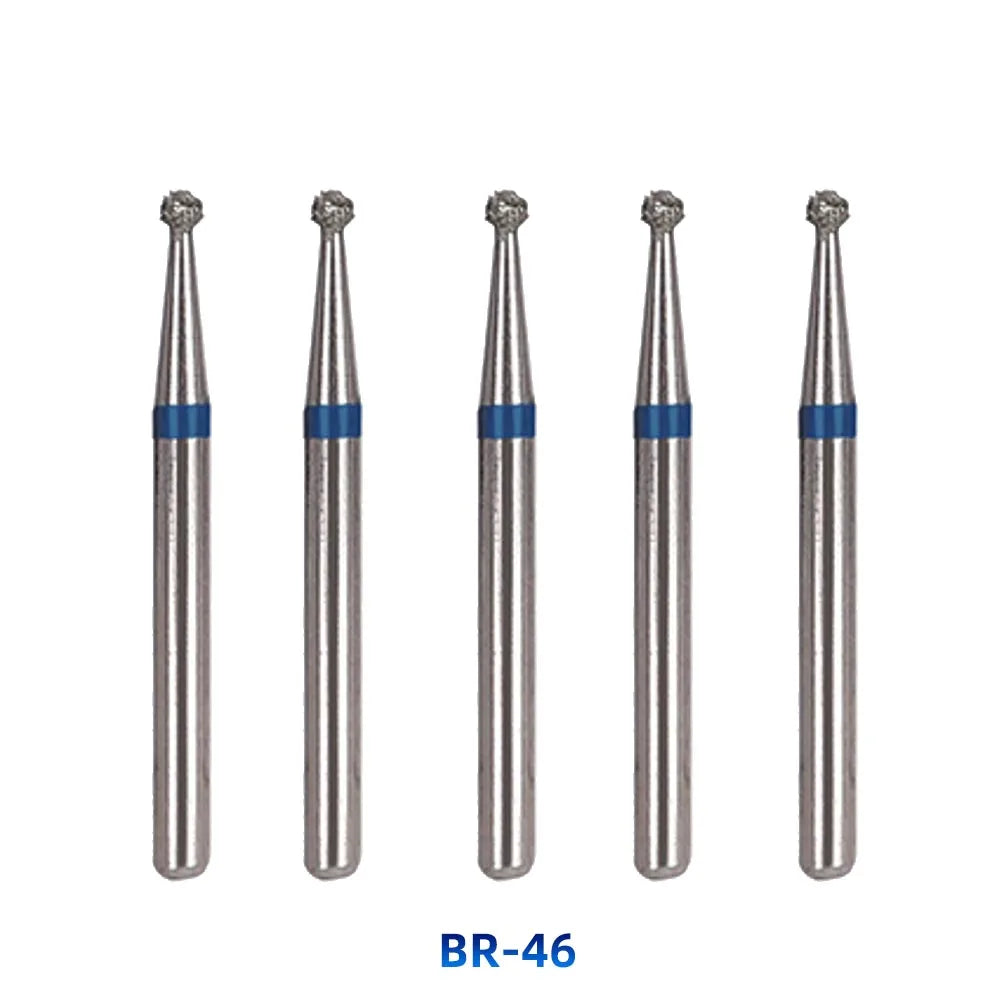 AZDENT Dental Diamantbohrer – 5 Stück, FG 1.6 mm, Medium für Turbine/High-Speed-Handstück 2