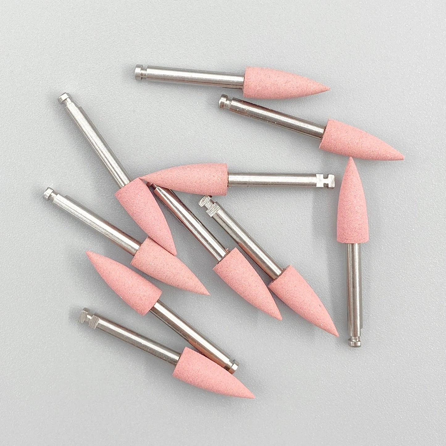 WELLCK Silikon-Polieraufsätze – 10/12 Stück Set für E-Feile, Politur & Finish (Nail & Dental Art)