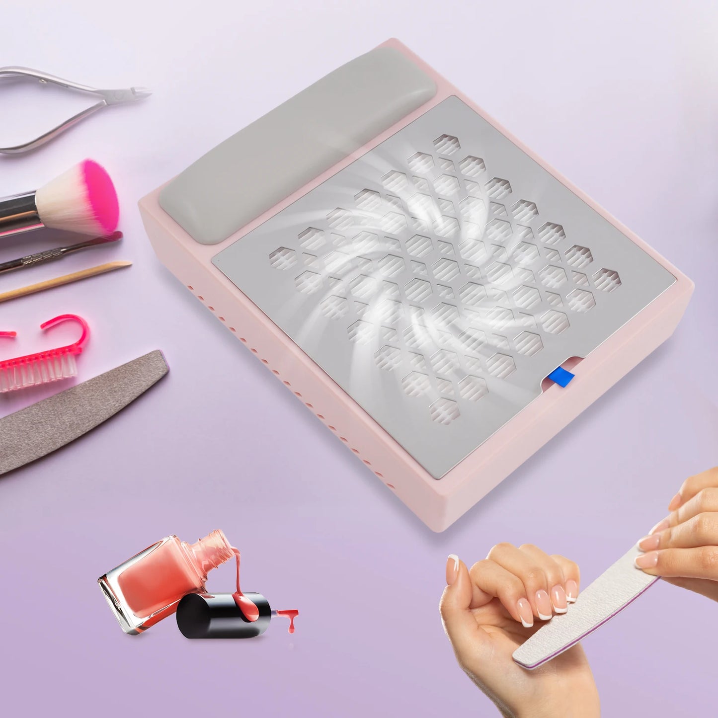 Nagelstaubabsauger mit Filter – Leiser Staubsauger für Nagelstudio & Zuhause | Nail Dust Collector