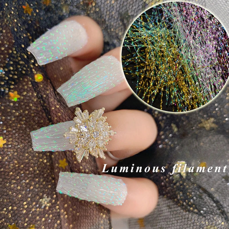 Fluoreszierende Faserstreifen – Fiberglas für Nagelverlängerung & 3D Nagelkunst