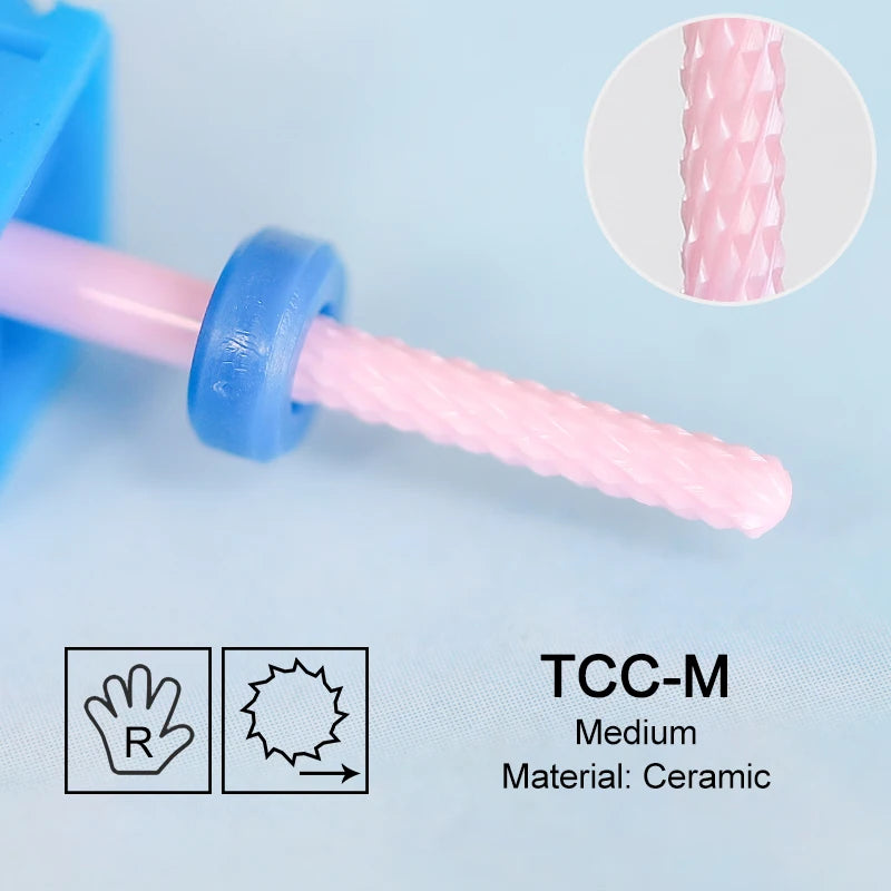 Keramik Fräser Rosa – Einzelstück, Verschiedene Formen für E-Feile & Maniküre
