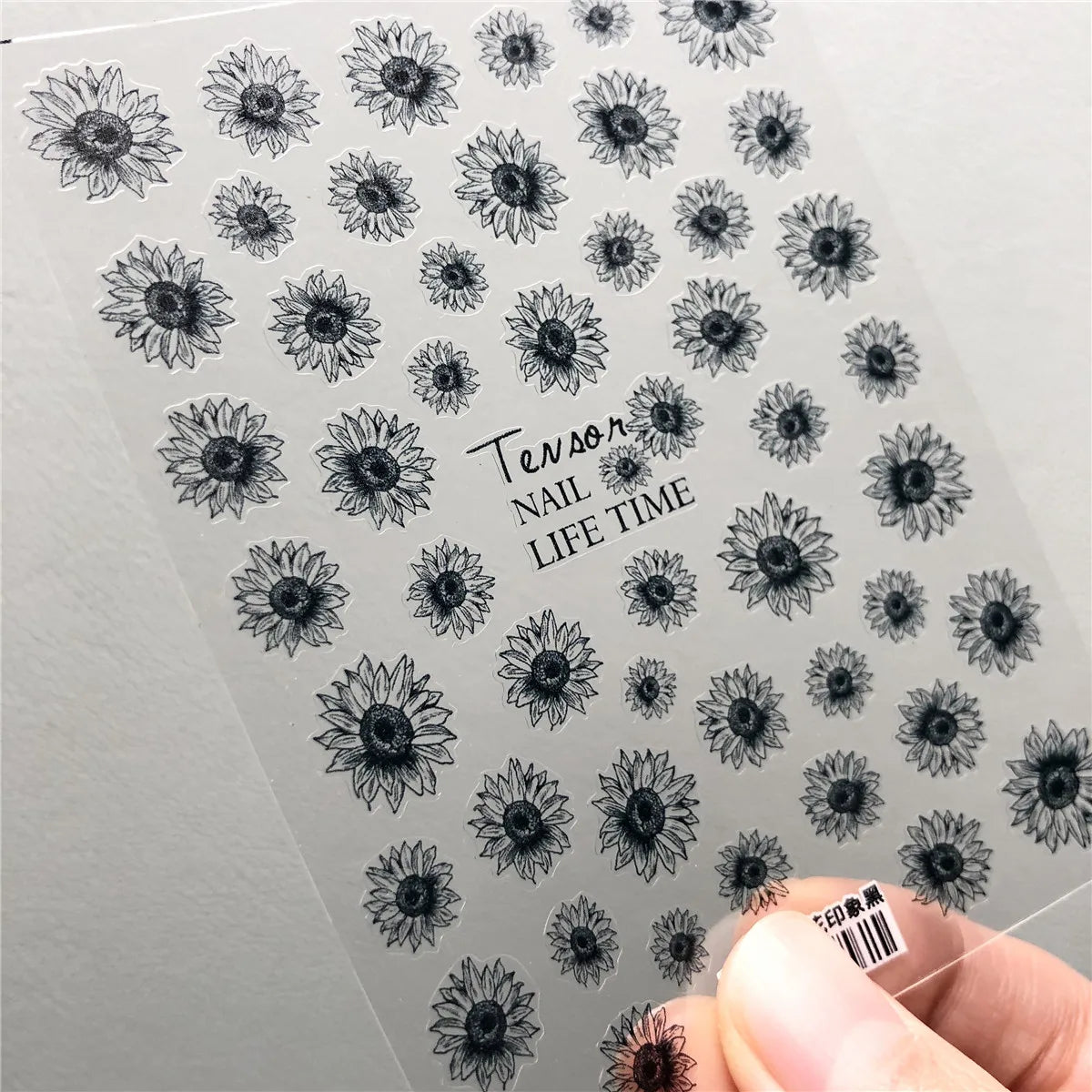 Sonnenblumen Nail Sticker – 3D Sommerblumen für kreative Nailart