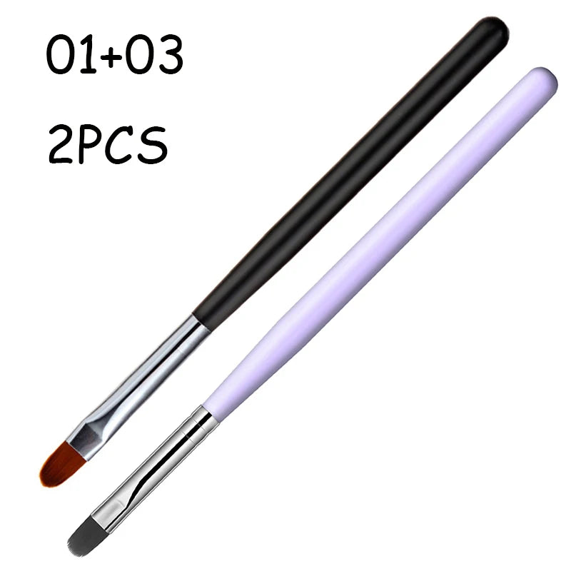 Nail Art Pinsel Set (1–9 Stück) – für UV Gel, Acryl & 3D Nail Design