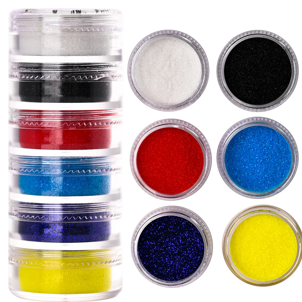Neon-Pigmentpulver Set – 12 Farben für Nageldesign, Ombre & Chrome-Effekte