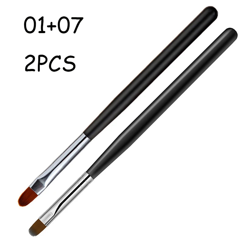 Nail Art Pinsel Set (1–9 Stück) – für UV Gel, Acryl & 3D Nail Design