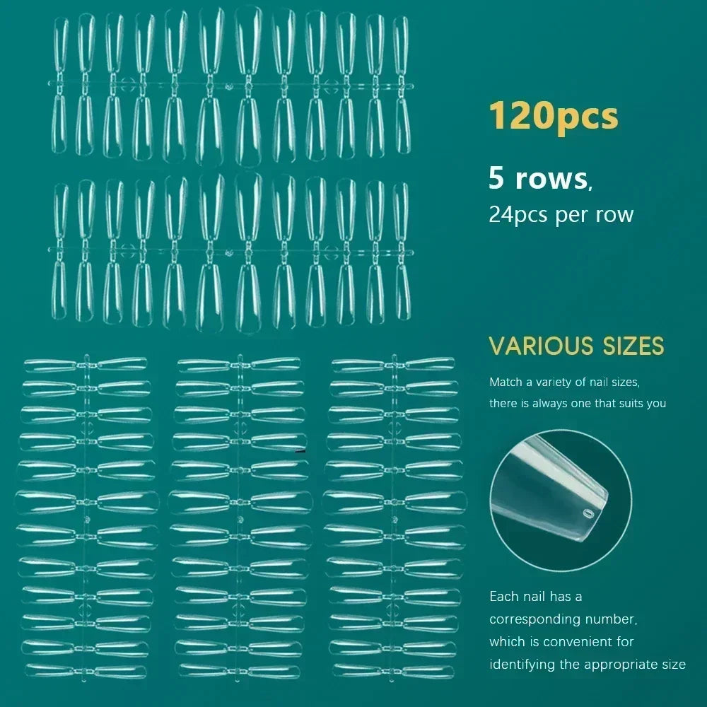 Nageltips, Soft Gel Tips, Full Cover Nägel, Press On Nails, Fake Nails, Nagelverlängerung, NAILPOP