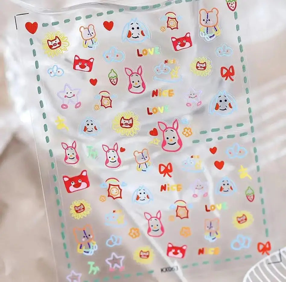 Disney 5D Nail Sticker – Zootopia & Mickey Motive für kreative Nail Art