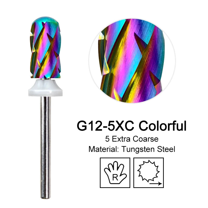 Tapered Barrel Fräserbit – Hartmetall (Tungsten), für Gelentfernung & Polieren (4XC, Gold)