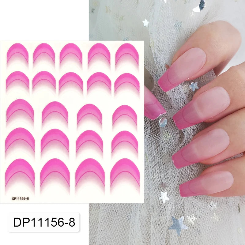 3D Schleifen Nagelsticker – Elegante Gold- & Farbbögen für French & Sommerdesigns