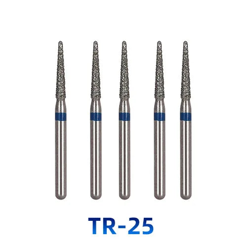 AZDENT Dental Diamantbohrer – 5 Stück, FG 1.6 mm, Medium für Turbine/High-Speed-Handstück 2