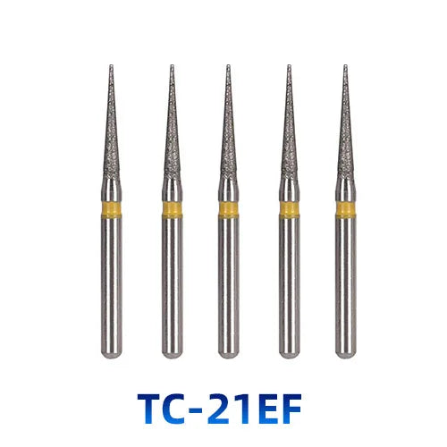 AZDENT Dental Diamantbohrer – 5 Stück, FG 1.6 mm, Medium für Turbine/High-Speed-Handstück