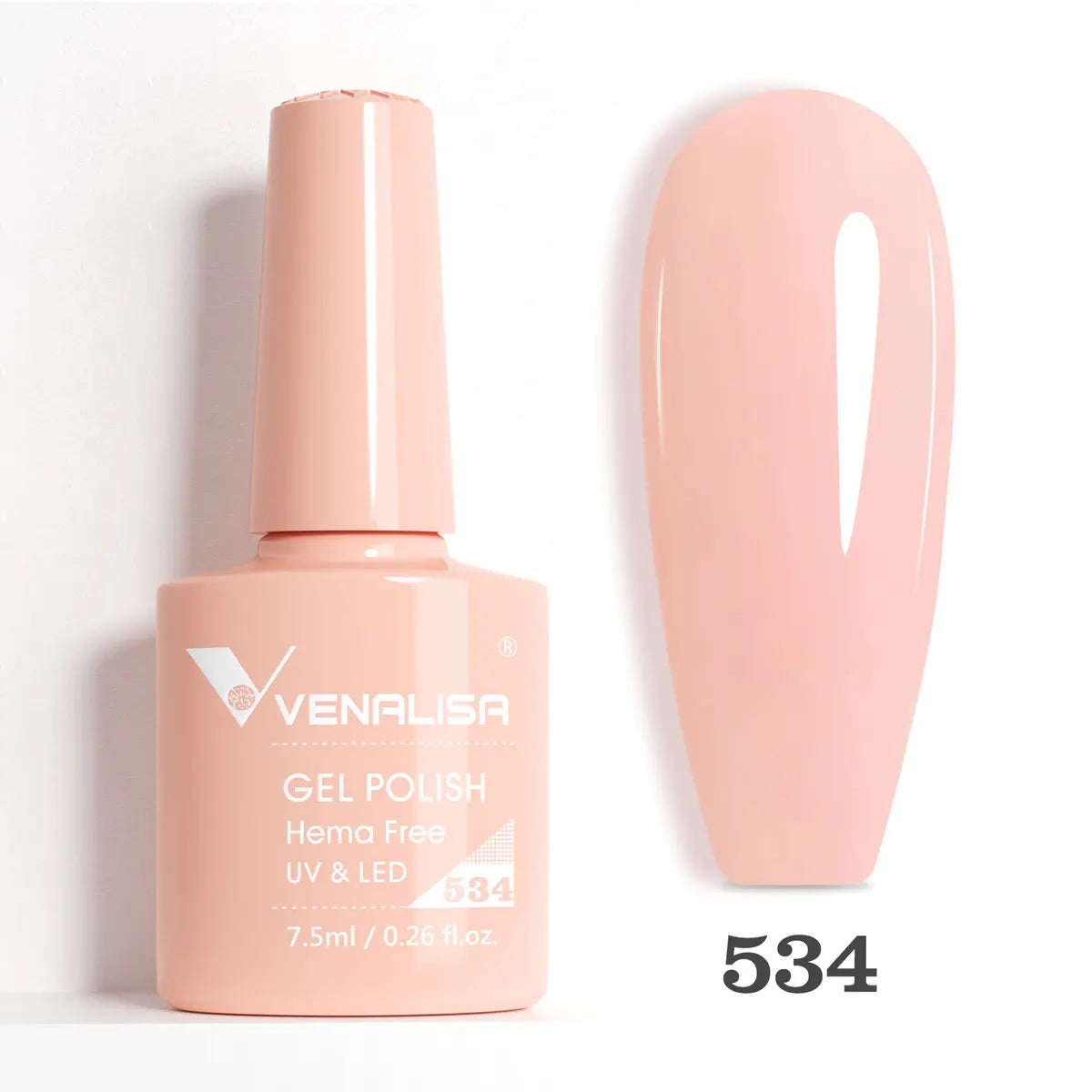 Venalisa HEMA-FREE Gel-Lack – 7,5 ml – French, Nude & Glitzer-Kollektion