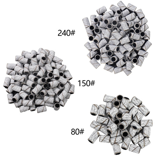 Zebra Schleifbänder 80#/150#/240# – Für Nagelfräser, Maniküre, Pediküre, Gelentfernung
