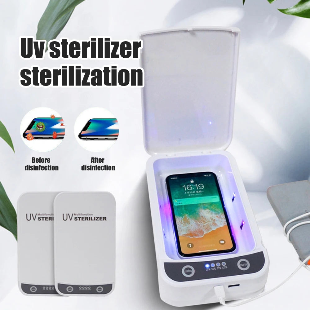 UV Desinfektionsbox mit Wireless Charger – 9W für Handy & Werkzeuge