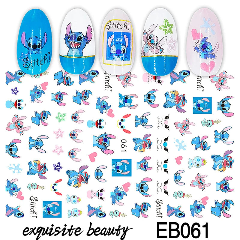 1 Bogen Mickey Mouse & Disney Nail Sticker – Cartoon Nail Art Aufkleber