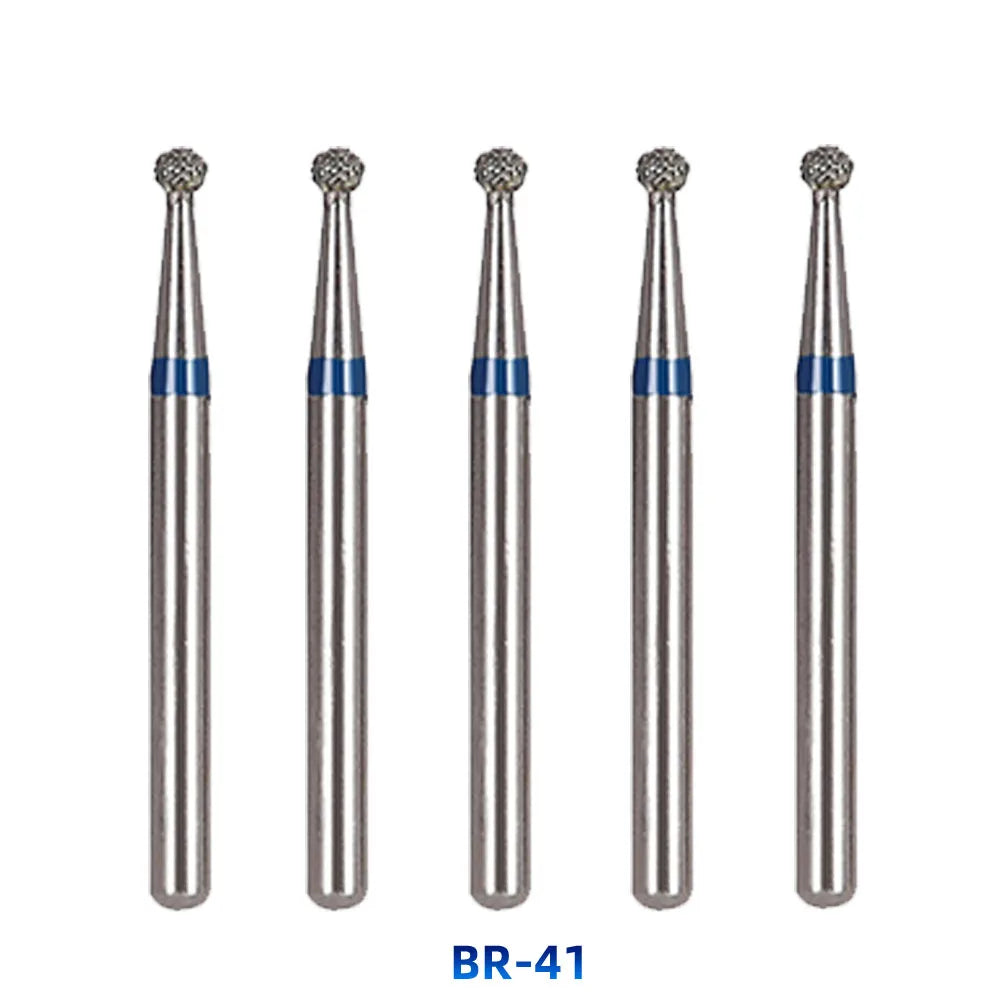 AZDENT Dental Diamantbohrer – 5 Stück, FG 1.6 mm, Medium für Turbine/High-Speed-Handstück