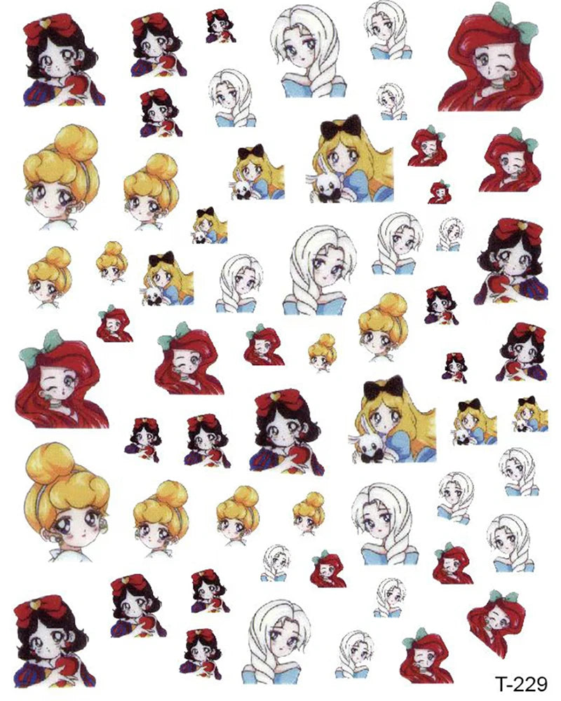 1 Bogen Mickey Mouse & Disney Nail Sticker – Cartoon Nail Art Aufkleber