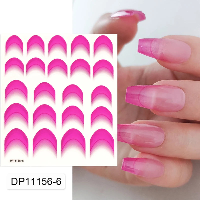 3D Schleifen Nagelsticker – Elegante Gold- & Farbbögen für French & Sommerdesigns