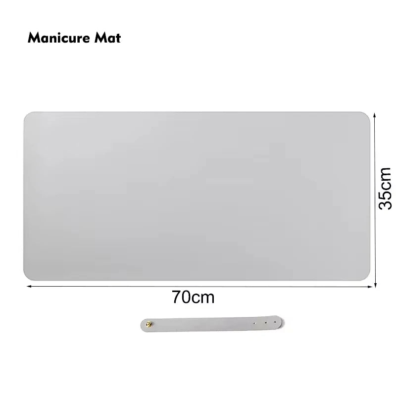 Manikürekissen mit Matte & Zubehör – Kunstleder, waschbar, Komplettset für Nail Art