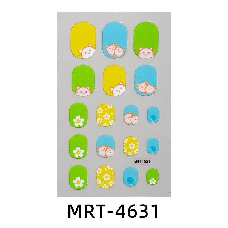 Kinder-Nagelsticker – DIY Cartoon Sticker für Mädchen & Nail Art