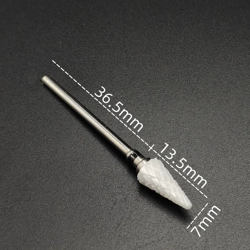 Karbide-Fräserbit (Keramikbeschichtung) – Für Gelentfernung & Feinschliff (3/32", E-Feile)