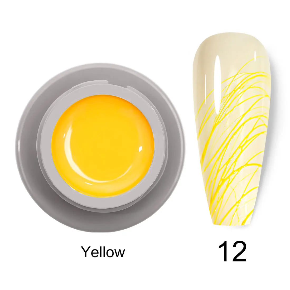 Venalisa Spider Gel – 8ml UV/LED Gel für Nail Art, 12 Farben