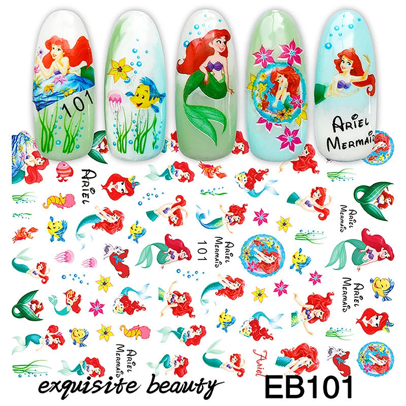 1 Bogen Mickey Mouse & Disney Nail Sticker – Cartoon Nail Art Aufkleber