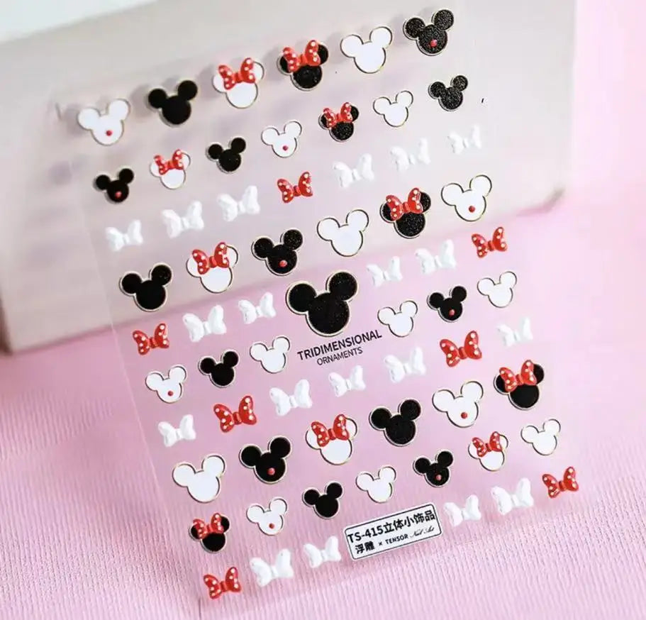 Disney 5D Nail Sticker – Zootopia & Mickey Motive für kreative Nail Art