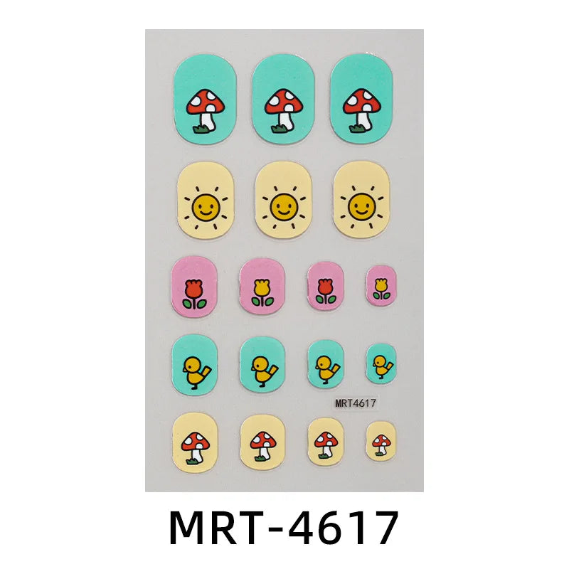 Kinder-Nagelsticker – DIY Cartoon Sticker für Mädchen & Nail Art