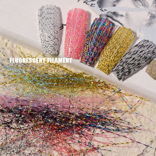 Fluoreszierende Faserstreifen – Fiberglas für Nagelverlängerung & 3D Nagelkunst