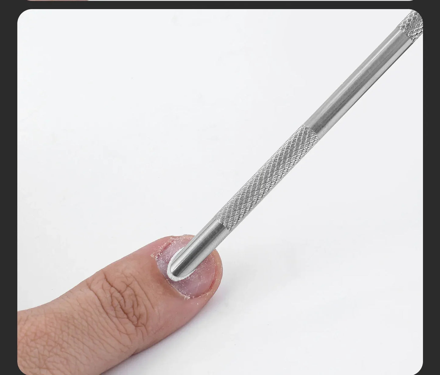 Nagelhautentferner – Doppelseitiger Cuticle Pusher aus Edelstahl