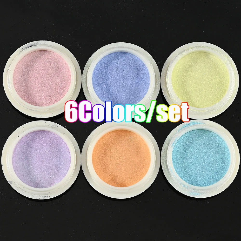 Neon-Pigmentpulver Set – 12 Farben für Nageldesign, Ombre & Chrome-Effekte