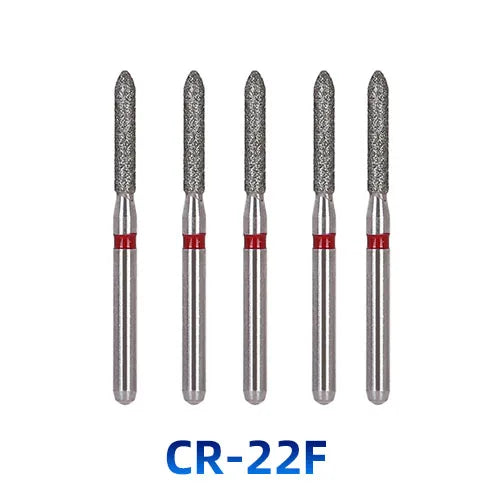 AZDENT Dental Diamantbohrer – 5 Stück, FG 1.6 mm, Medium für Turbine/High-Speed-Handstück