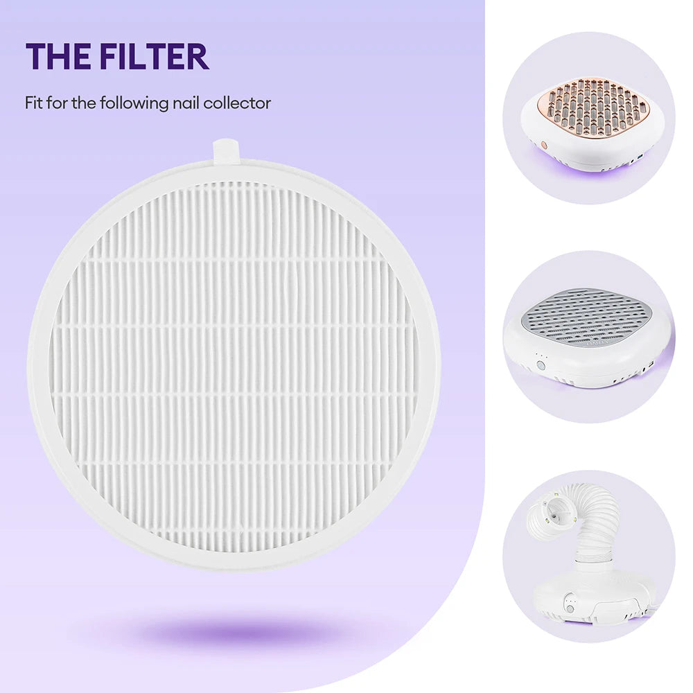 130W Turbo Nagelstaubabsaugung mit 2 Filtern – Bürstenloser Profi Nail Dust Collector für Maniküre & Pediküre