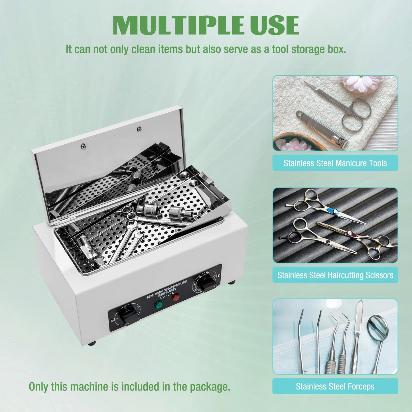 Heißluft-Sterilisator 300W – 50–220 °C | Für Nagelstudio & Kosmetik