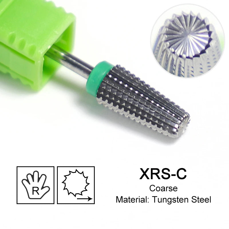 Tapered Barrel Fräserbit – Hartmetall (Tungsten), für Gelentfernung & Polieren (4XC, Gold)