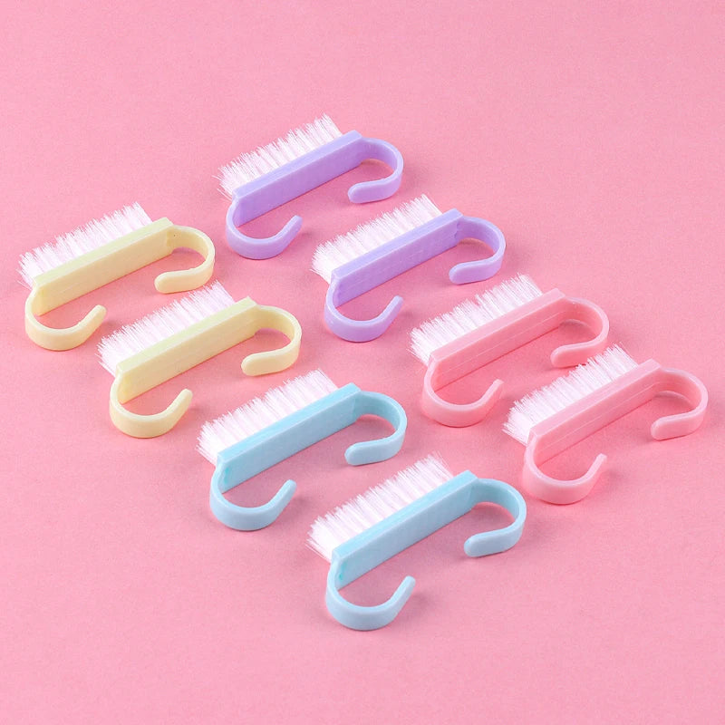50 Stück Nagelbürsten – Bunte Reinigungsbürsten für Maniküre & Pediküre
