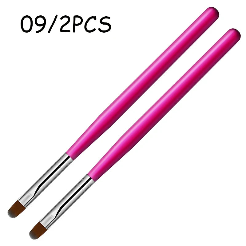 Nail Art Pinsel Set (1–9 Stück) – für UV Gel, Acryl & 3D Nail Design