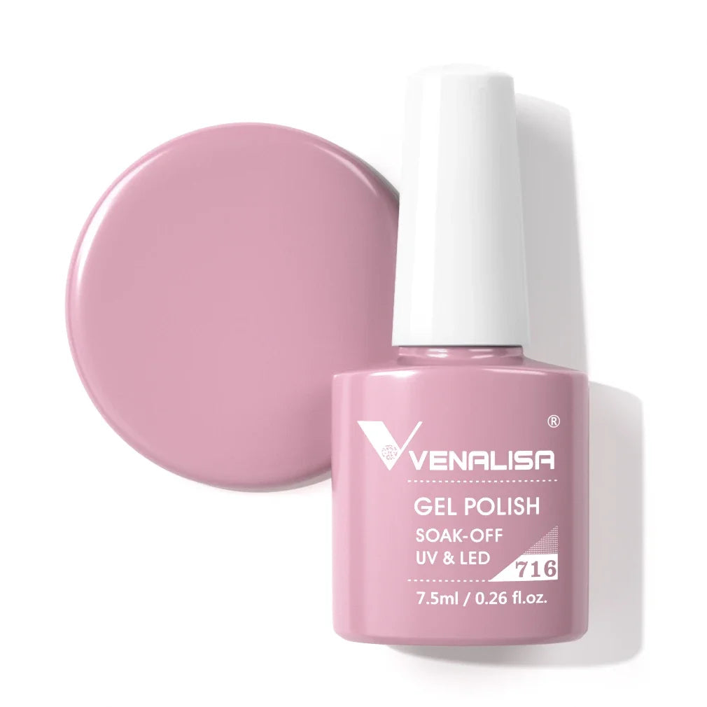 Venalisa Glitter Gel Polish – 7,5ml Rot, HEMA-frei, UV/LED, Semi-Permanent