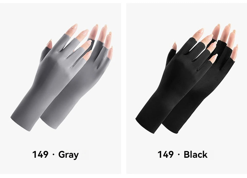 UV-Schutz Handschuhe Ice Silk – Fingerlos & Atmungsaktiv