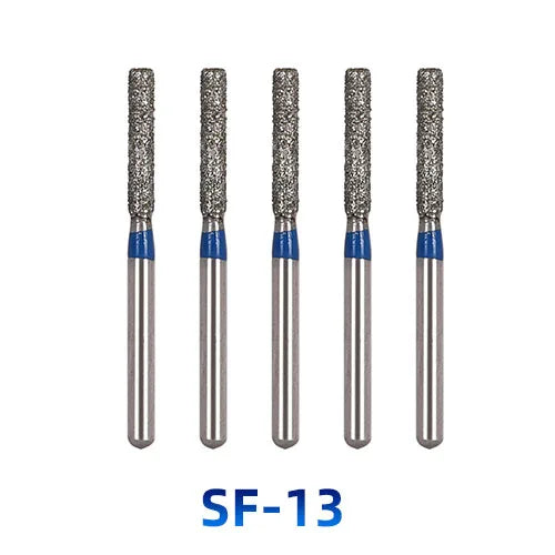 AZDENT Dental Diamantbohrer – 5 Stück, FG 1.6 mm, Medium für Turbine/High-Speed-Handstück