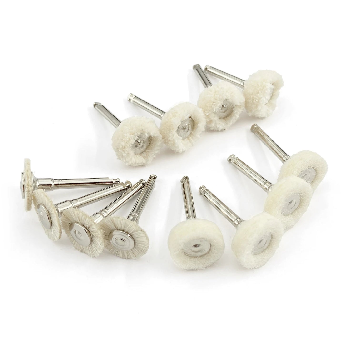 WELLCK Silikon-Polieraufsätze – 10/12 Stück Set für E-Feile, Politur & Finish (Nail & Dental Art)