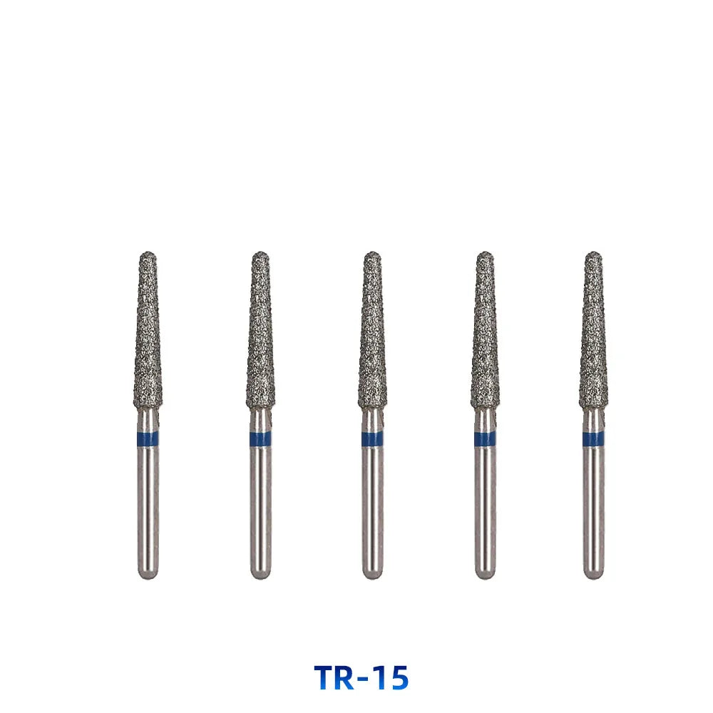 AZDENT Dental Diamantbohrer – 5 Stück, FG 1.6 mm, Medium für Turbine/High-Speed-Handstück